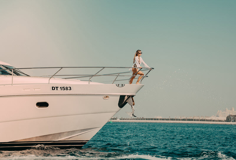 Sky Walker Luxury Yacht Tours with BBQ from Dubai Harbour